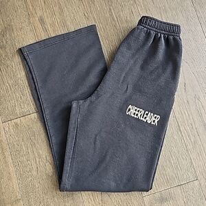 CHEERLEADER SWEAT PANTS BLACK SIZE SMALL
